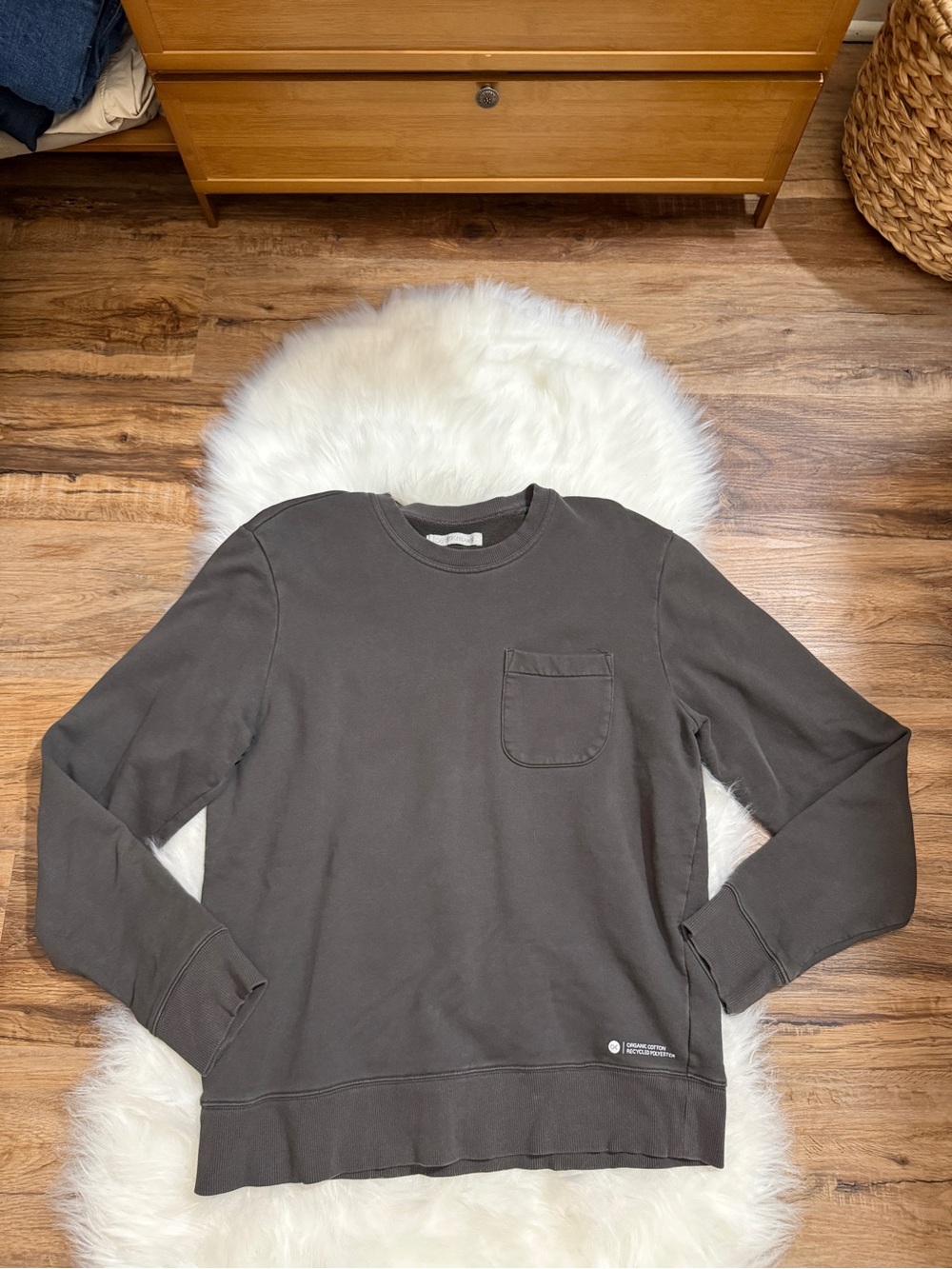 Outerknown Charcoal Gray Crewneck Sweatshirt Size L
